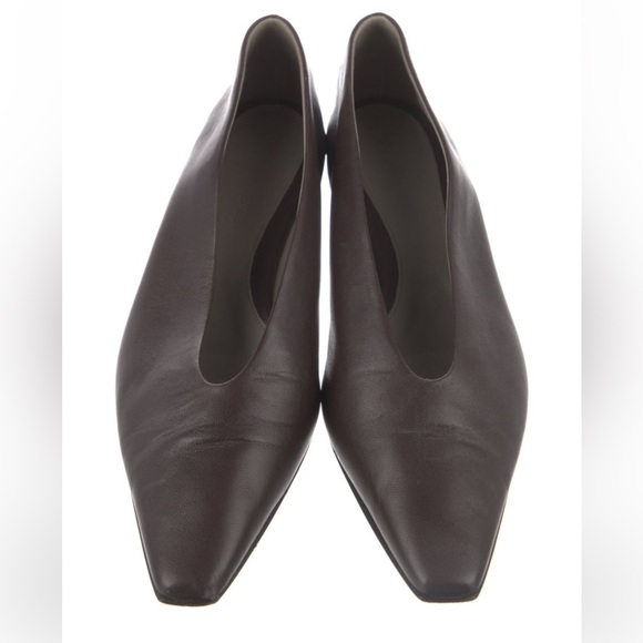 Bottega Veneta Leather Ballet Flats in Brown size 9 IT 39 - Picture 2 of 5